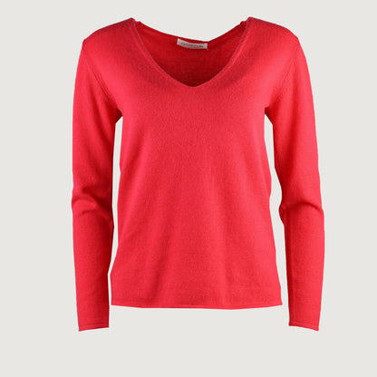 Rosemunde Damen Pullover – 1435 409 in Rot Wollmix Gr. S