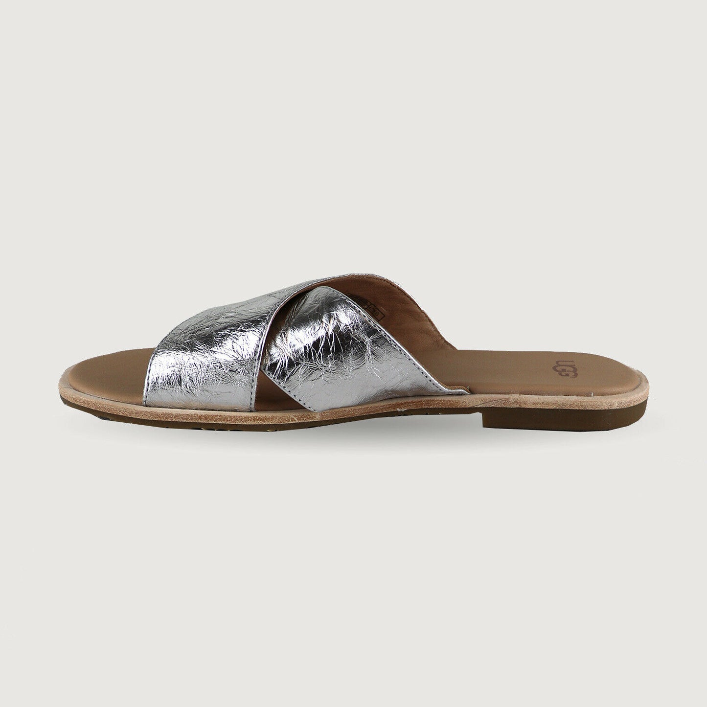 UGG Damen Sommer Slides Sandallen Joni in Metallic Leder