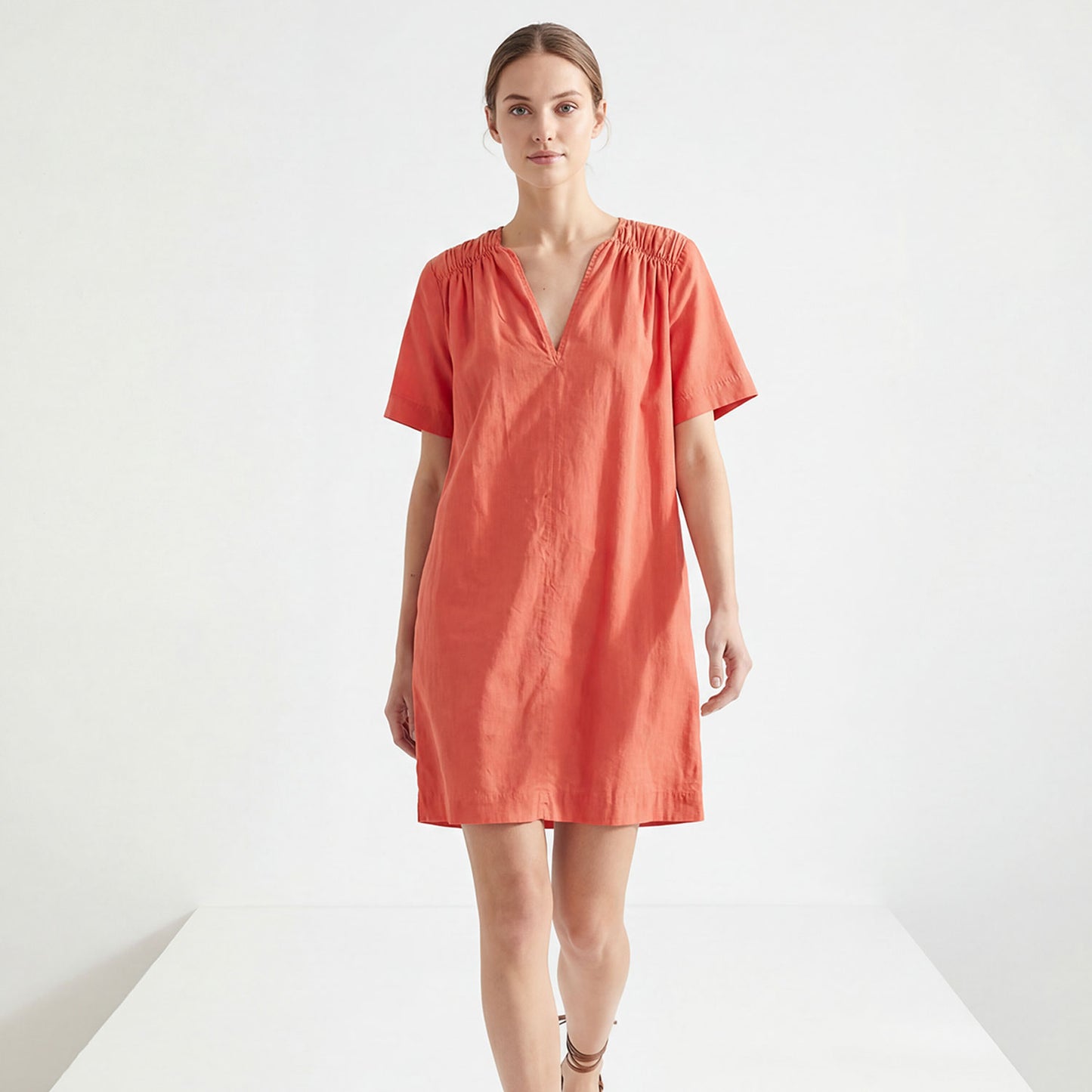 You Too Damen Kleid COCO YOU0248 851 sunset red
